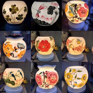 [XẢ KHO] Đèn gốm sứ bát tràng khuyến mãi cực sốc ( Mua 1 Tinh Dầu Tặng 1 tinh dầu)