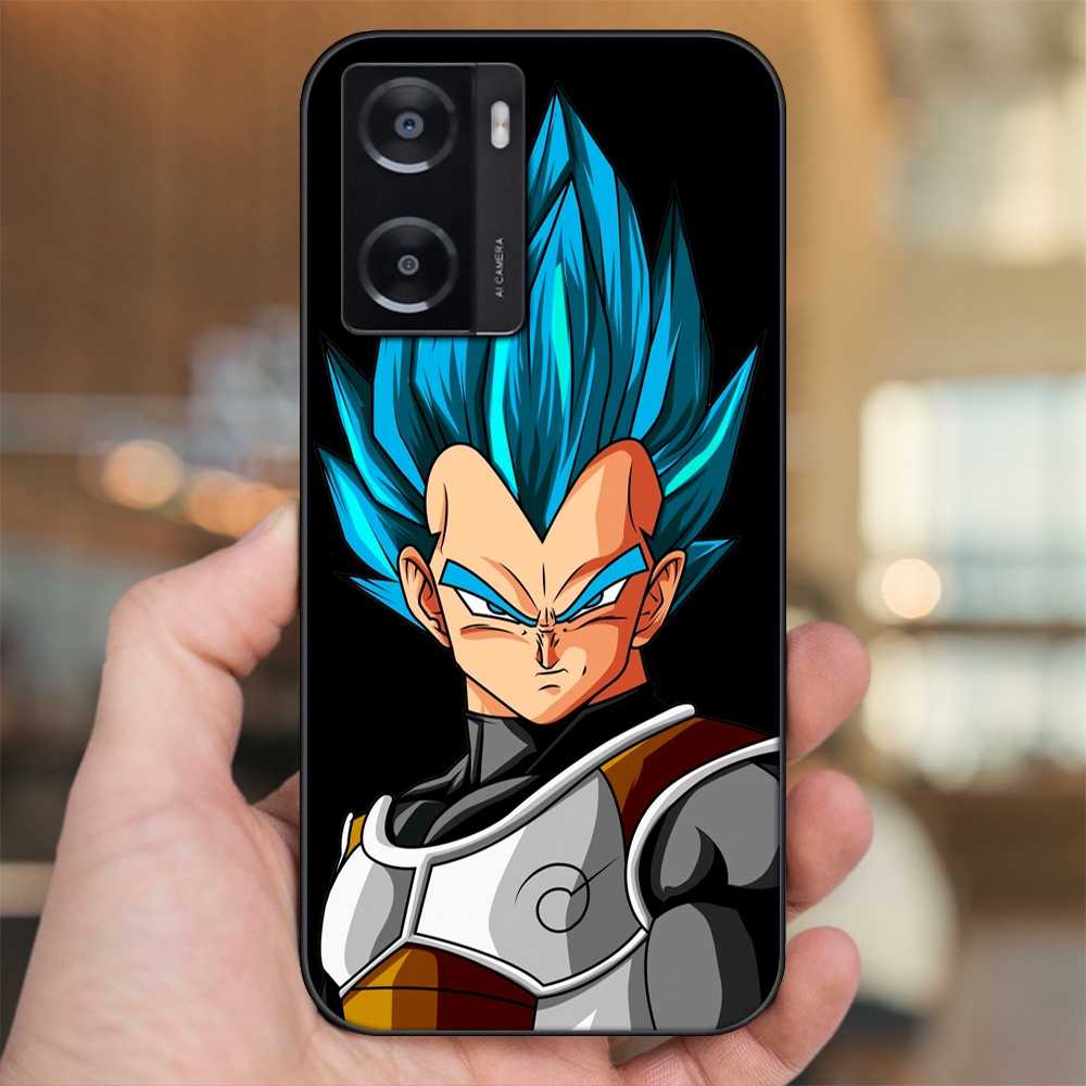Ốp lưng Oppo A57 4G viền đen in hình Vegeta Dragon Ball