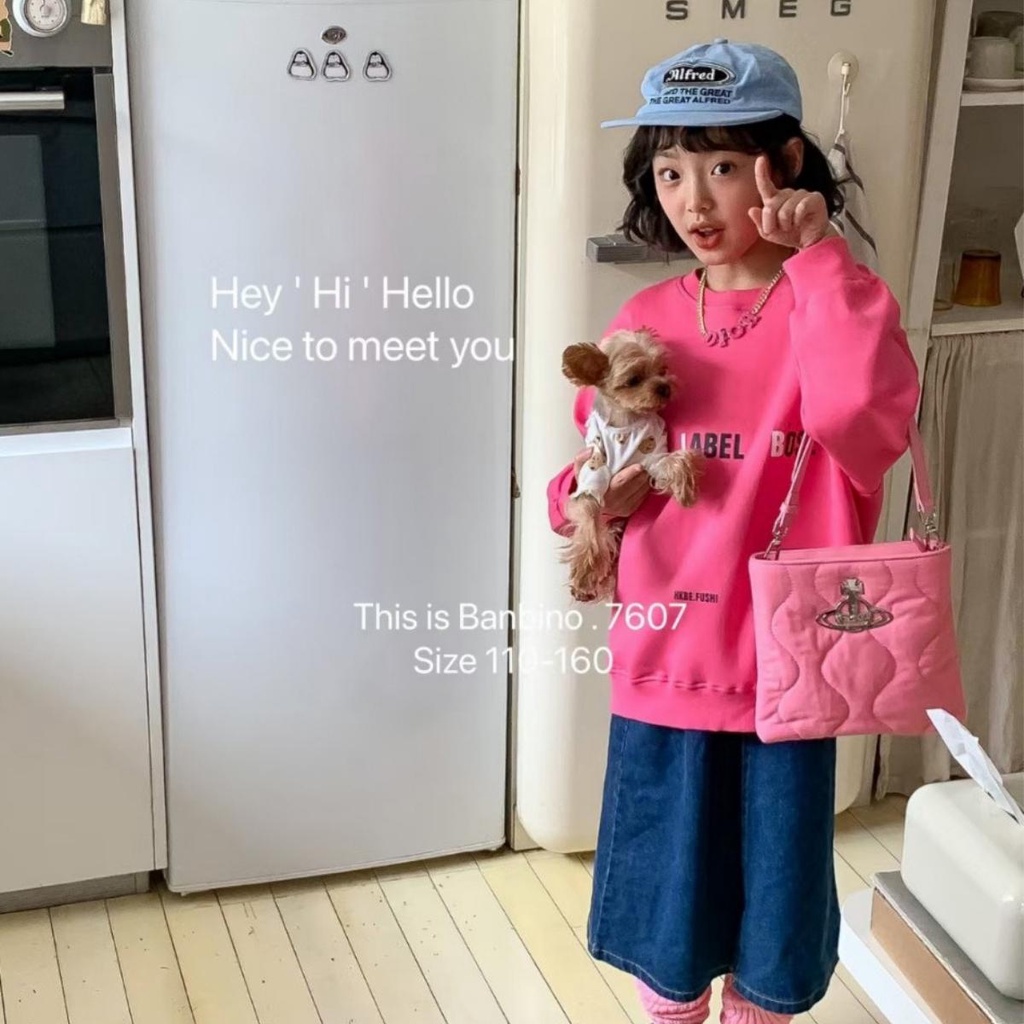 Áo sweater Banbino dài tay cho bé size đại 25-50kg áo khoác bé trai, bé gái chất cotton cao cấp 5 tuổi đến 18 tuổi T2