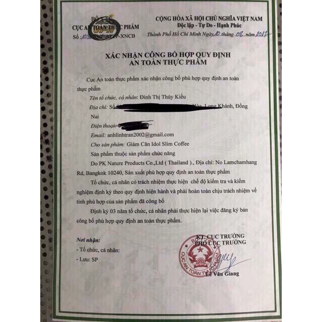 [ Siêu Mạnh ] Cà Phê Giảm Cân Idol Slim Coffee - chuẩn Thái 100% | BigBuy360 - bigbuy360.vn