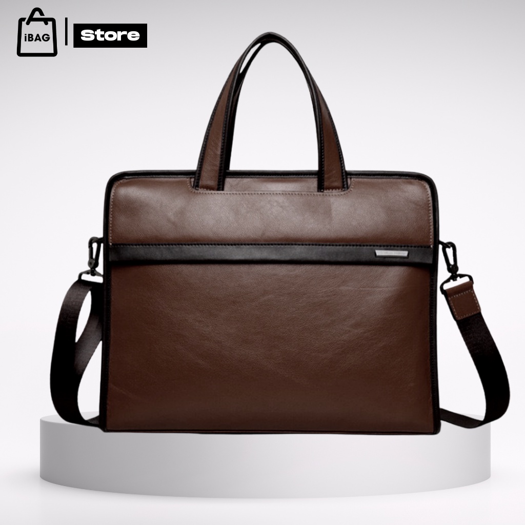Cặp da công sở ,Chất liệu Da thật cao cấp,Đựng laptop 14inh,Chống Nước-thiết kế kiểu dáng đơn giản,lịch sự- 𝑰𝑩𝑨𝑮 | BigBuy360 - bigbuy360.vn