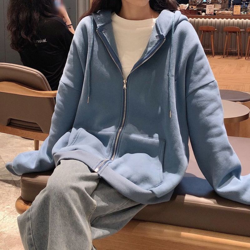 Áo Khoác Có Nón Phối Khóa Kéo size Lớn XL XXL XXXL 2XL 3XL Phong Cách Hàn Quốc