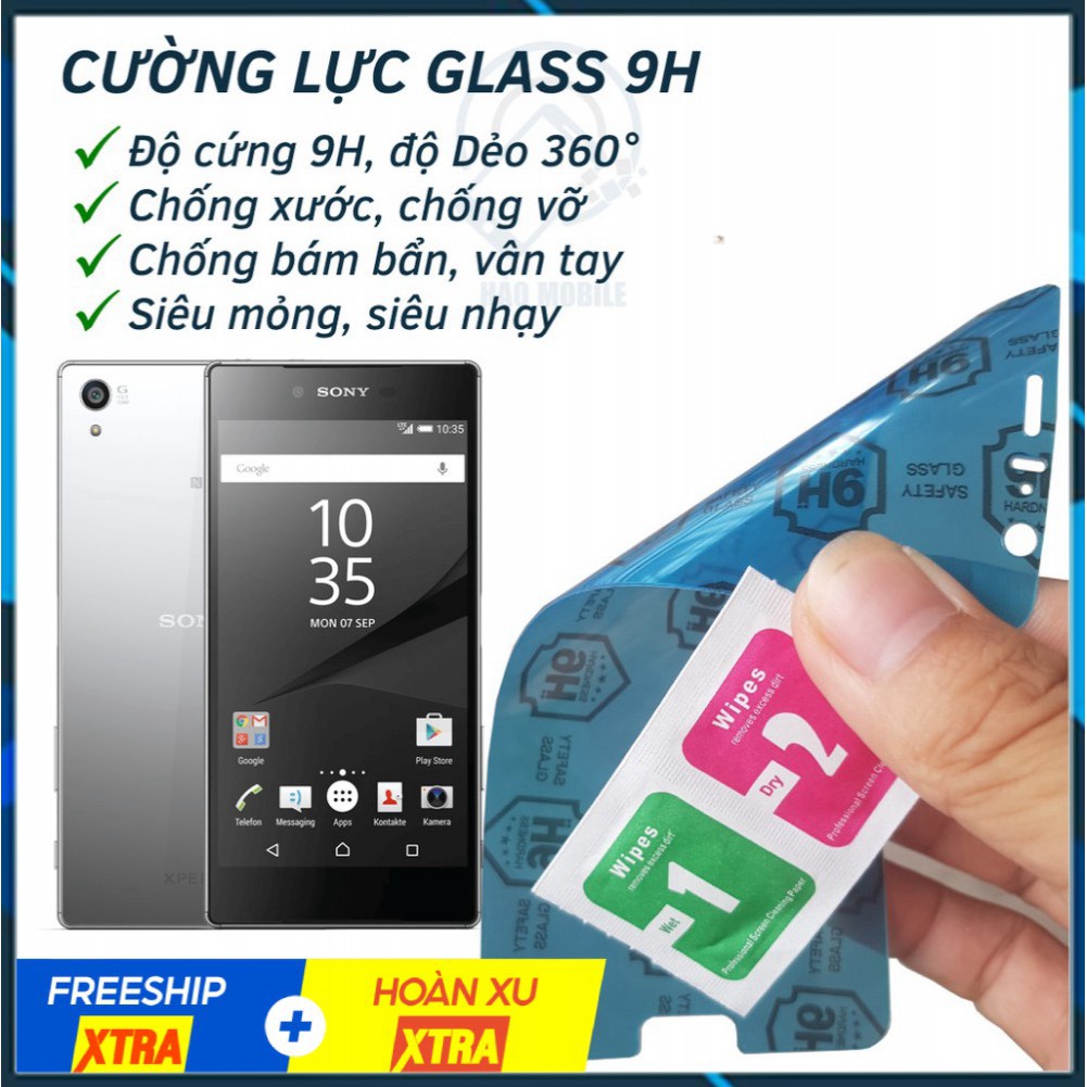 Dán cường lực dẻo nano mặt trước sau Sony Z5 Premium