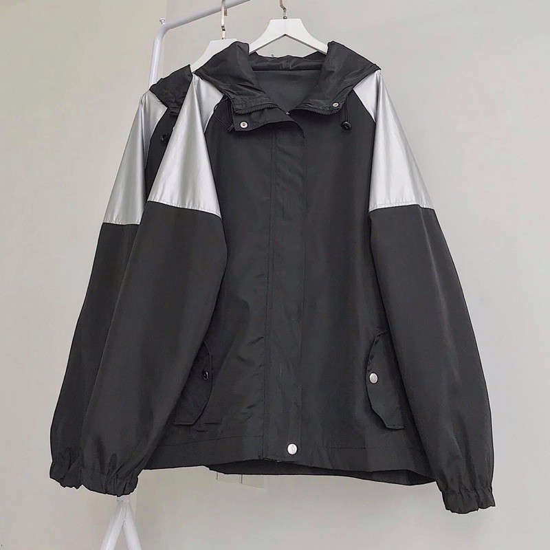 Áo khoác dù 2 lơp phản quang unisex ulzzang nam nữ