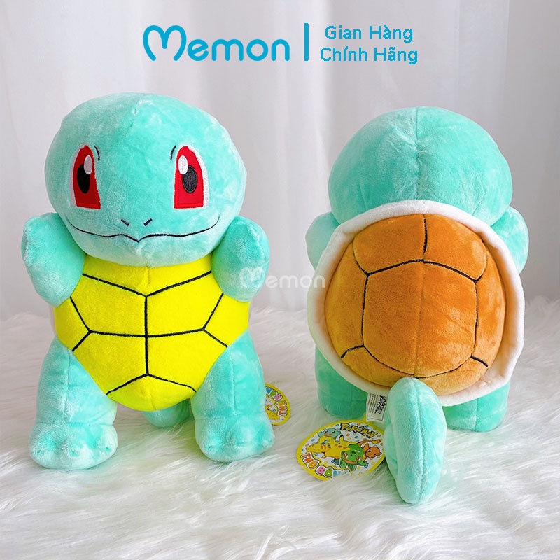 [Mã LIFEM1 giảm 50k đơn 99k] Gấu Bông Rùa Zenigame Squirtle Pokemon Cấp Memon