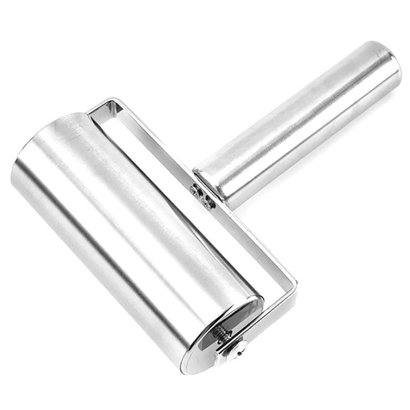 [Newwellknown 0318] Stainless Steel Rolling Pin Pastry Pizza Fondant Bakers Roller Baking Dough