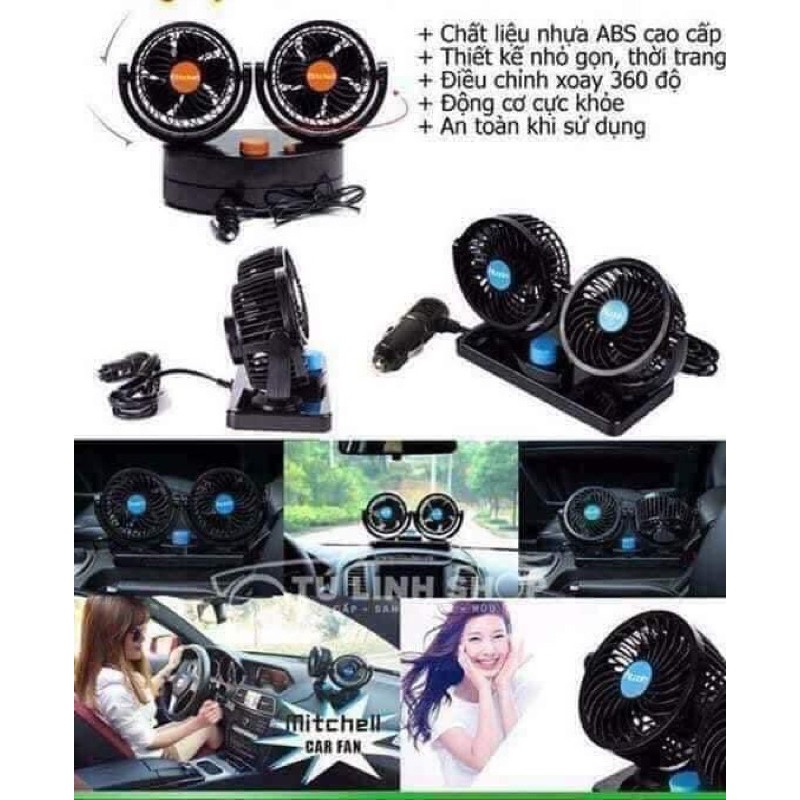 quạt đôi mini