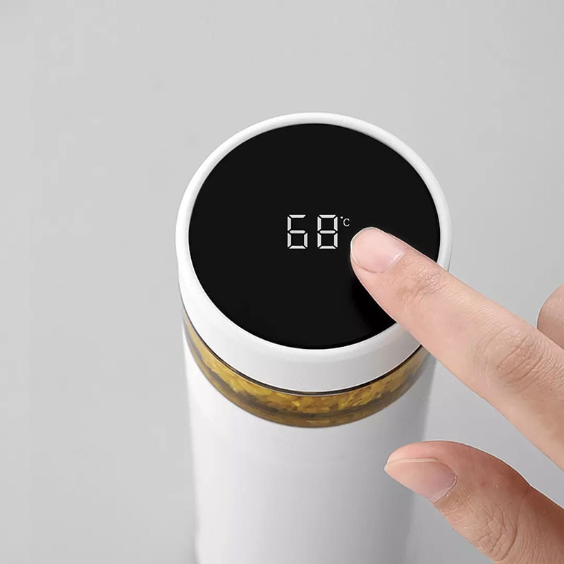 Bình Giữ Nhiệt Xiaomi Bằng Thép Không Gỉ 316 Màn Hình LED Kỹ Thuật Số Chống Bỏng Không Thấm Nước