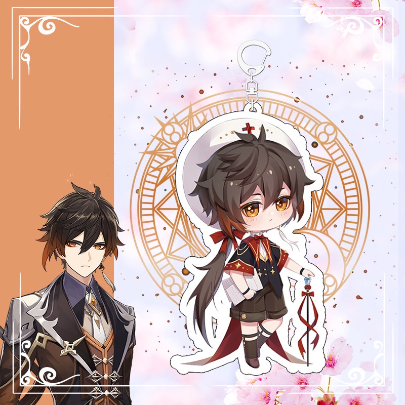 ( PHÉP THUẬT ) Móc khóa GENSHIN IMPACT quà tặng xinh xắn game chibi anime mica trong acrylic