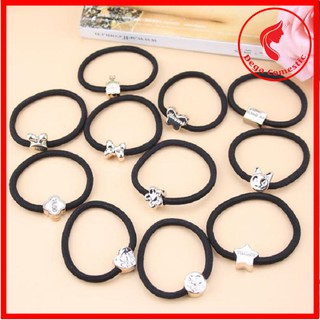 DÂY CHUN BUỘC TÓC - COMBO 10 BUỘC TÓC ĐEN TẠO KIỂU TÓC HÀN QUỐC