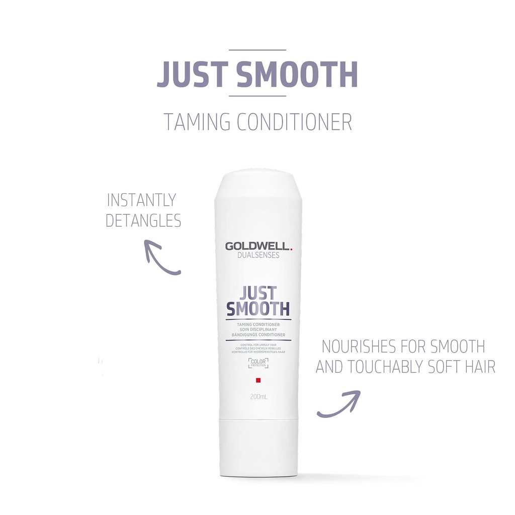 Dầu gội xả suôn mượt Goldwell Dualsenses Just Smooth 200ML + 250ML chính hãng