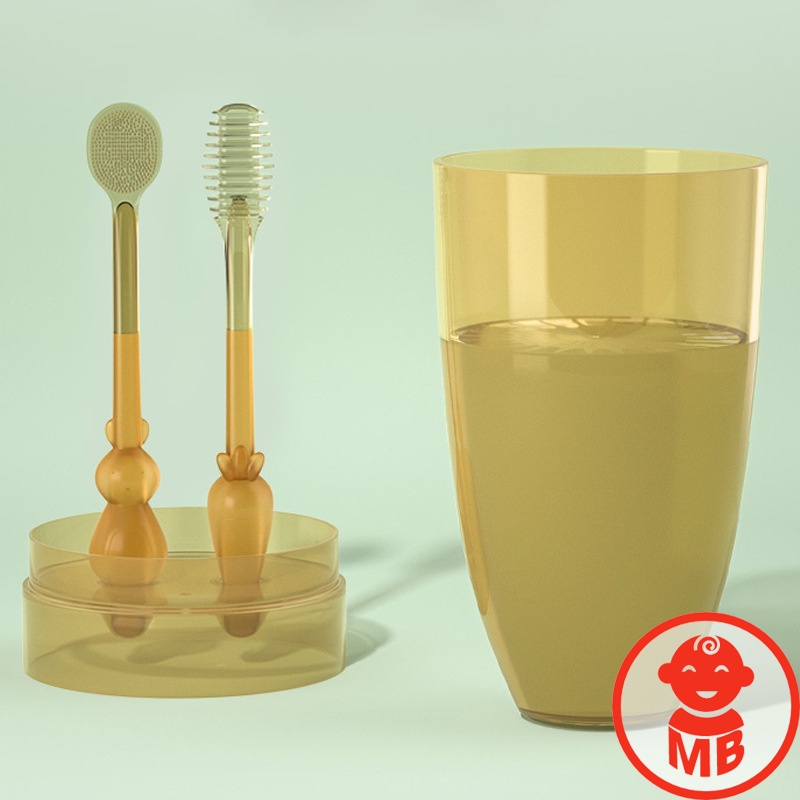 Sét rơ lưỡi bàn chải silicon cho bé từ 0-36 tháng