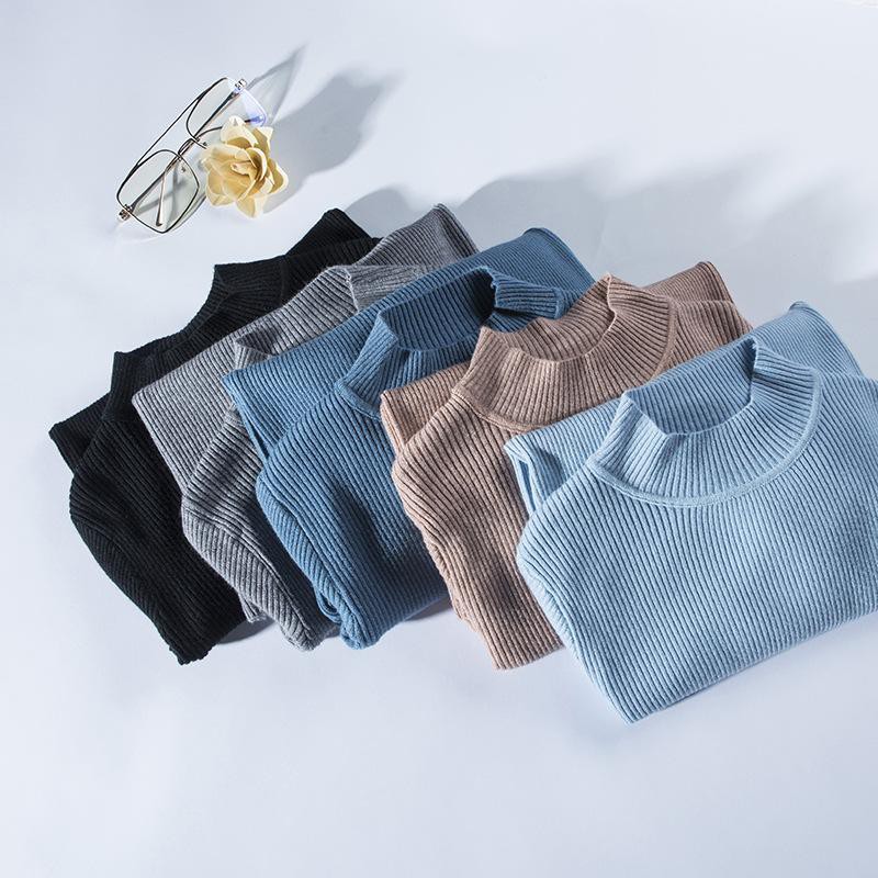 Áo len kín cổ basic chất siêu mịn , cổ 3 phân