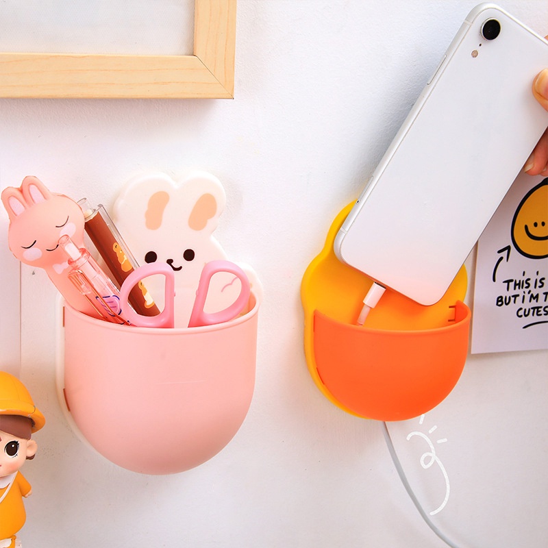 Hộp Đựng Đồ Dán Tường Tự Dính Thiết Kế Dễ Thương Tiện Dụng