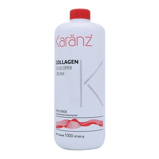 Oxy trợ nhuộm + tẩy tóc cao cấp Karanz Collagen Developer Cream 10Vol (3%), 20Vol (6%), 30Vol (9%) , 40Vol (12%) 1000ml