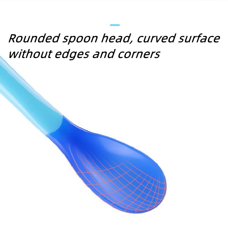 3 màu sắc dễ thương Nhiệt kế cho bé Muỗng nhựa