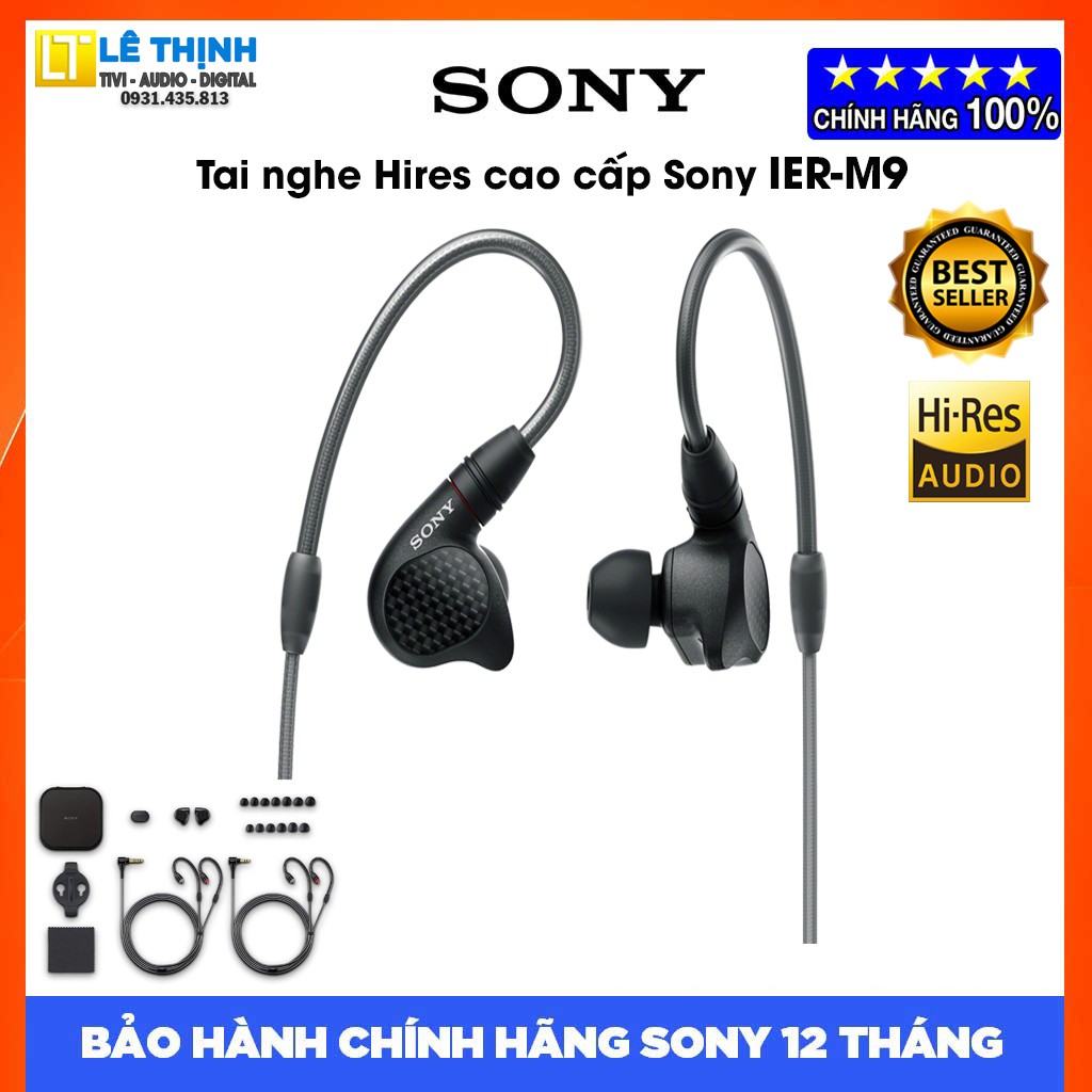 Tai Nghe Kiểm Âm In-ear Sony IER-M9 | Chính hãng | Bảo hành chính hãng 12 tháng toàn quốc