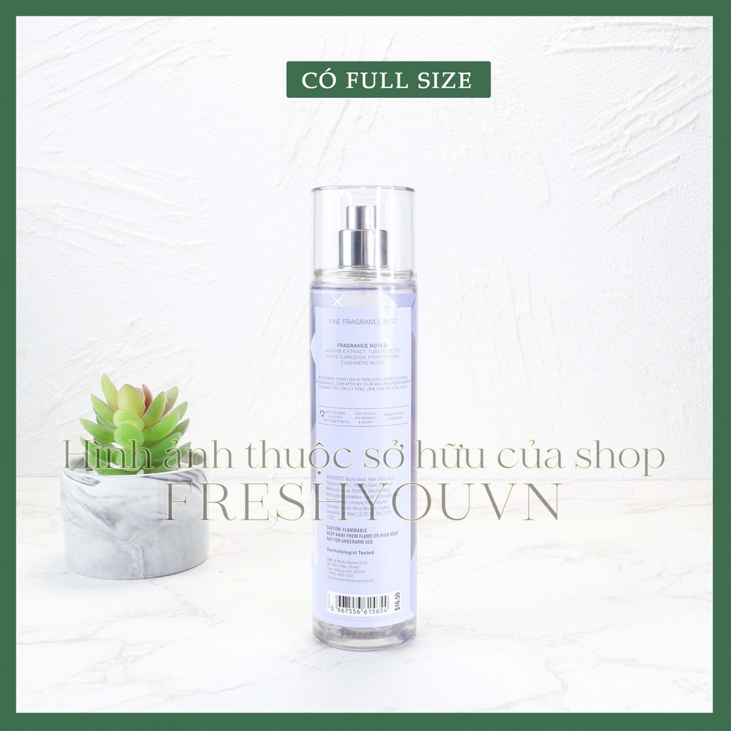 One In A Million - Xịt thơm toàn thân body mist Bath & Body Works khác - fresh you