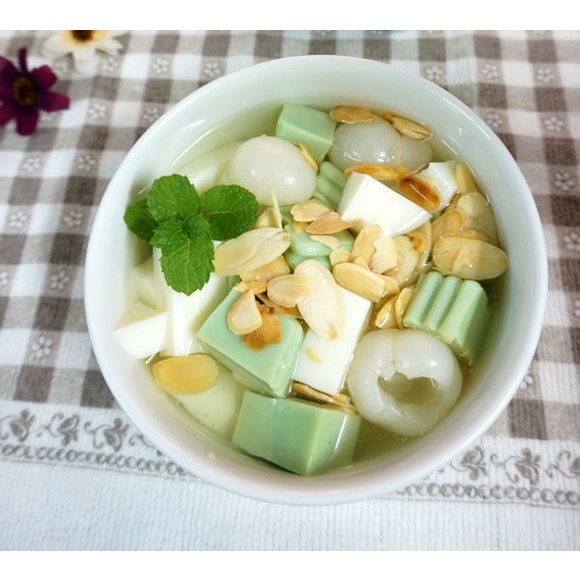Set Nguyên Liệu Chè Khúc Bạch 25 Chén Thơm Ngon Bổ Dưỡng NHALAM FOOD (Kèm Công Thức)