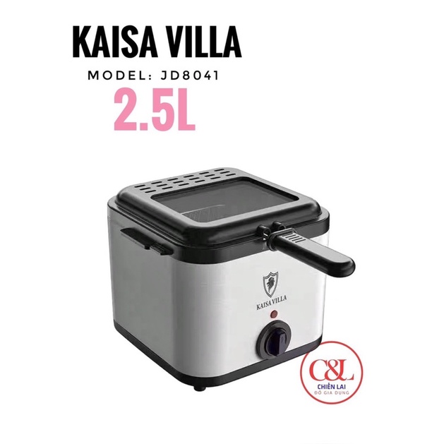 ✨NỒI CHIÊN NGẬP DẦU KAISA VILLA JD-8041✨