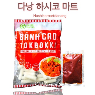 Bánh gạo tokbokki Green 500g kèm 100g sốt [GIAO HÀNG TOÀN QUỐC]