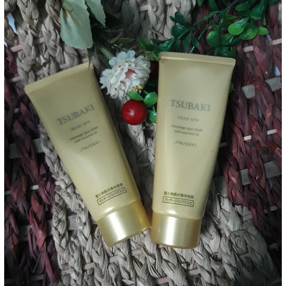 Tuýp mặt nạ ủ dưỡng tóc Tsubaki Shiseido vàng 70gr