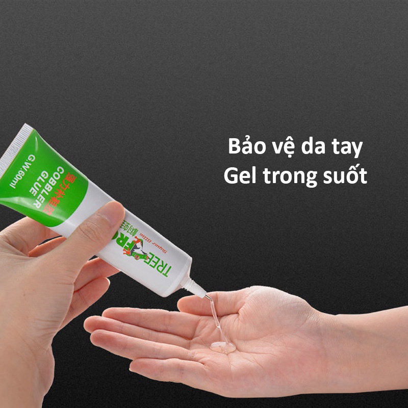 Keo Dán Giày Dép Đa Năng Chuyên Dụng TREEFROG Tuýp 60ml (Trong Suốt, Chịu Nước, Siêu Chắc,...)