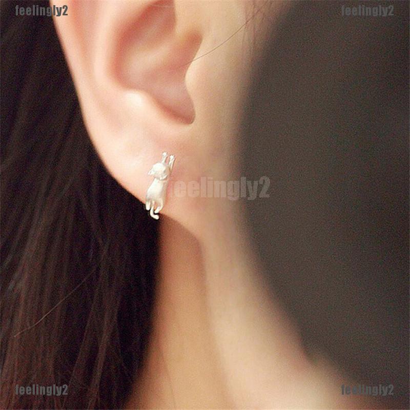 ❤Mặt Trời❤ Bông Tai Hình Mèo Dễ Thương Cho Nữ