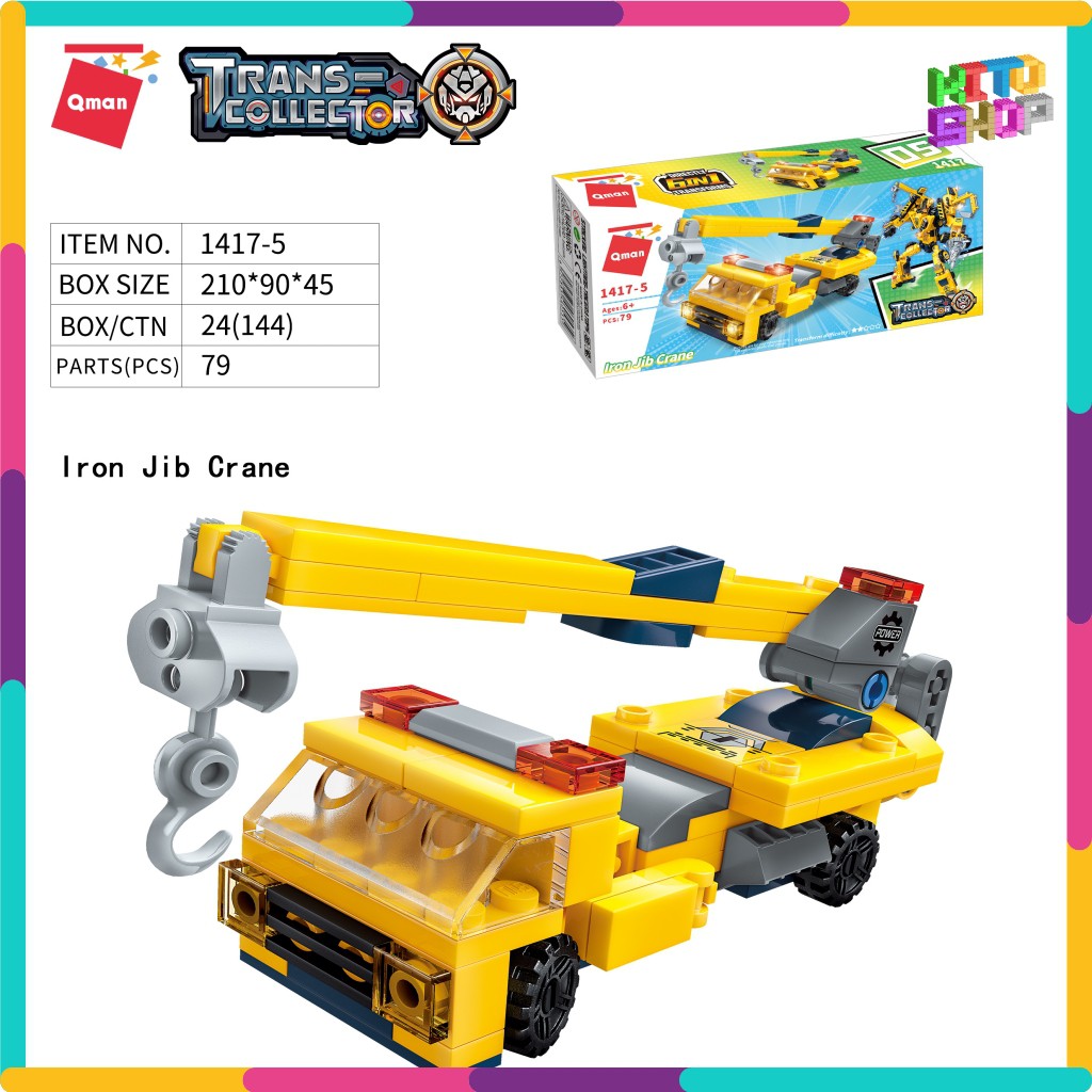 Bộ Đồ Chơi Xếp Hình Thông Minh Lego Qman 479 Mảnh Robot Người Máy Kĩ Thuật 1417 Cho Trẻ Từ 6 Tuổi