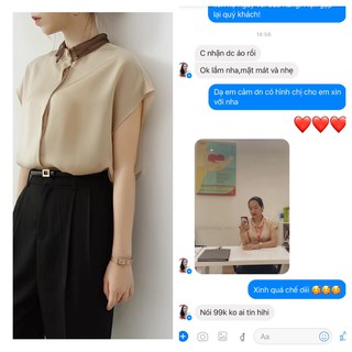 Sơ mi nữ , sơ mi lụa satin mềm mịn giá tốt