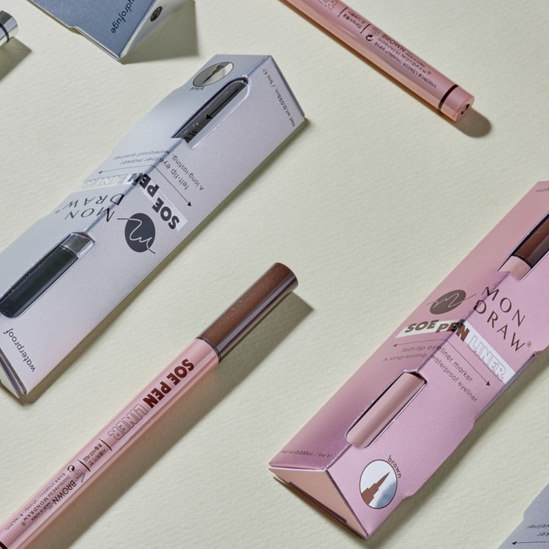 thích chống thấm nước và lâu trôi màu đen màu cocoa 2ml Hàn Quốc KOREAN eyeliner K BEAUTY MAKEUP smudge liquid eyeliner waterproof không thấm nước black brown