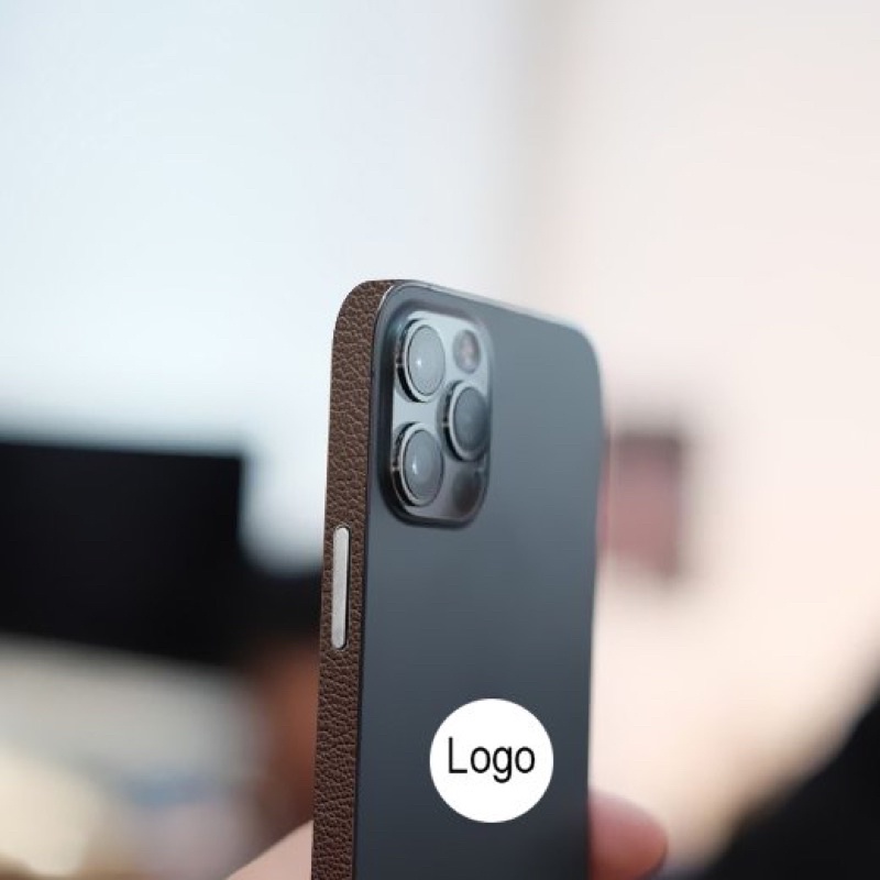 Miếng dán da FULL LƯNG VIỀN NÂU IPHONE 15PROMAX 14 pro max 13promax 12promax 11promax XSMAX X XS 7 8 PLUS 6 5