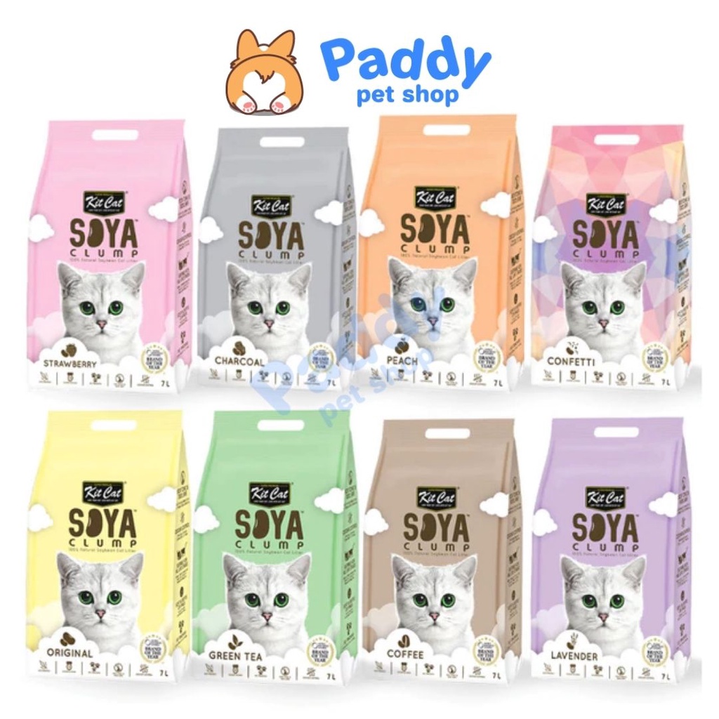 Cát Vệ Sinh Đậu Nành Kit Cat Soya Clump Cho Mèo (7L)