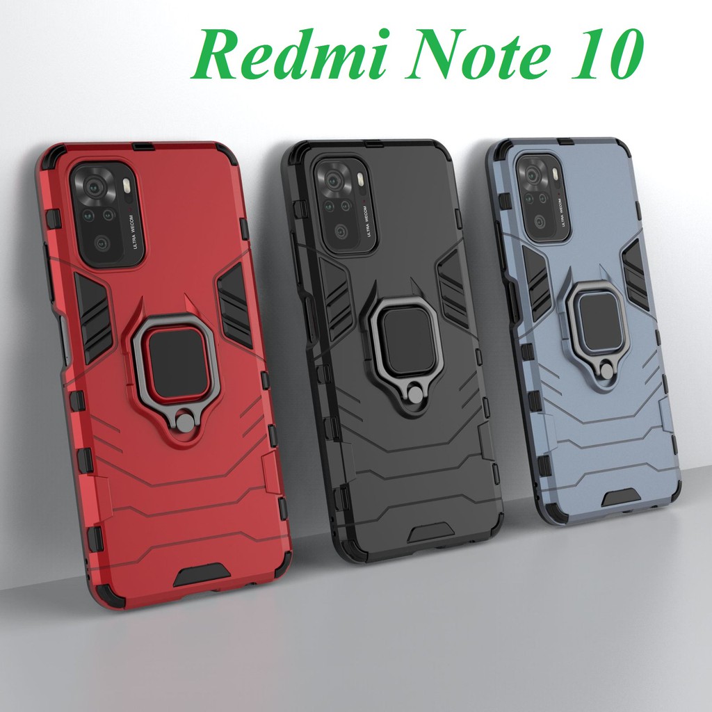 Ốp lưng Xiaomi Redmi Note 10 / Redmi Note 10 4G / Redmi Note 10s - Ốp lưng chống sốc Iron Man Iring Siêu bền