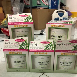 Kem massage green tea