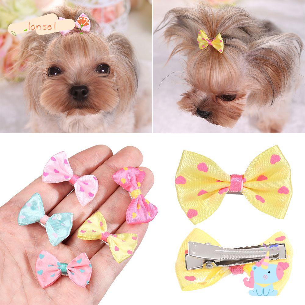 Kẹp Tóc Hình Nơ Bướm Nhiều Màu Sắc Dễ Thương Cho Thú Cưng