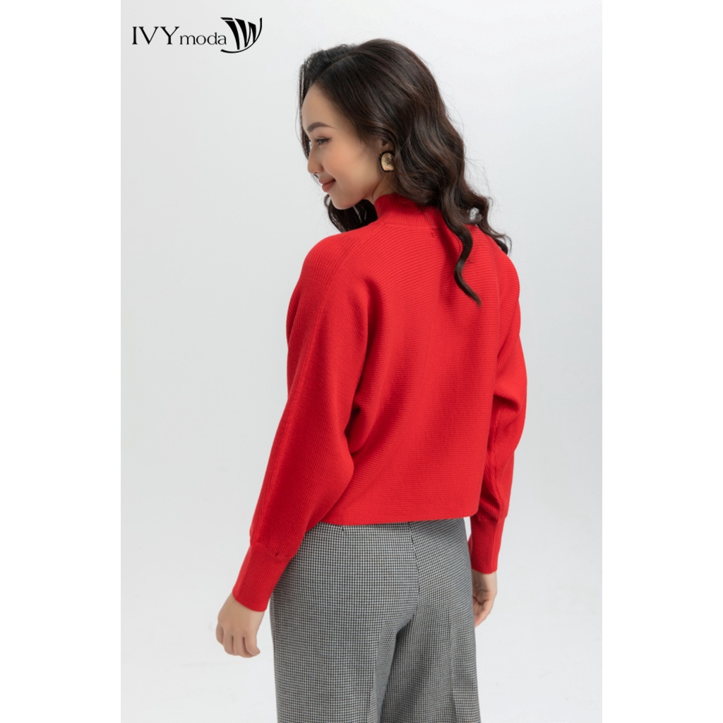 [NHẬP WABRTL5 GIẢM 10% TỐI ĐA 50K ĐH 250K ]Áo len lông cừu cổ lọ IVY moda MS 58B7970