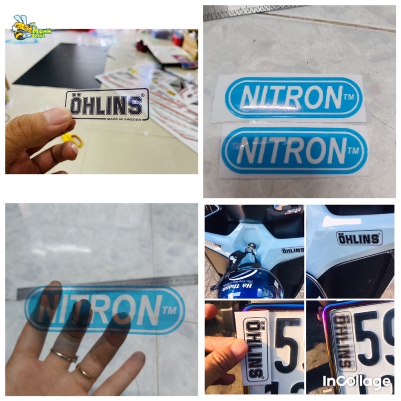 Tem Trong Ohlins/Nitron Dán Thụt Bình Dầu