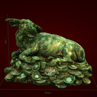 Tượng con trâu - Trang trí nhà ngày tết - CV 081