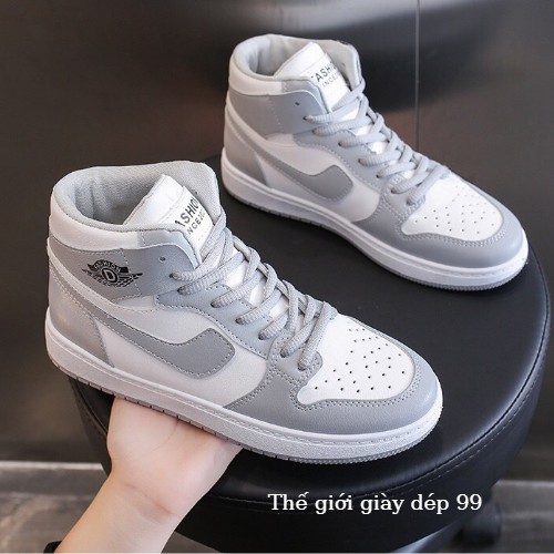 Giày nữ thể thao -  giày sneaker Jordan cao cổ có 3 màu xám, đen, hồng siêu xinh  mẫu hot trend mới nhất 2021 | BigBuy360 - bigbuy360.vn