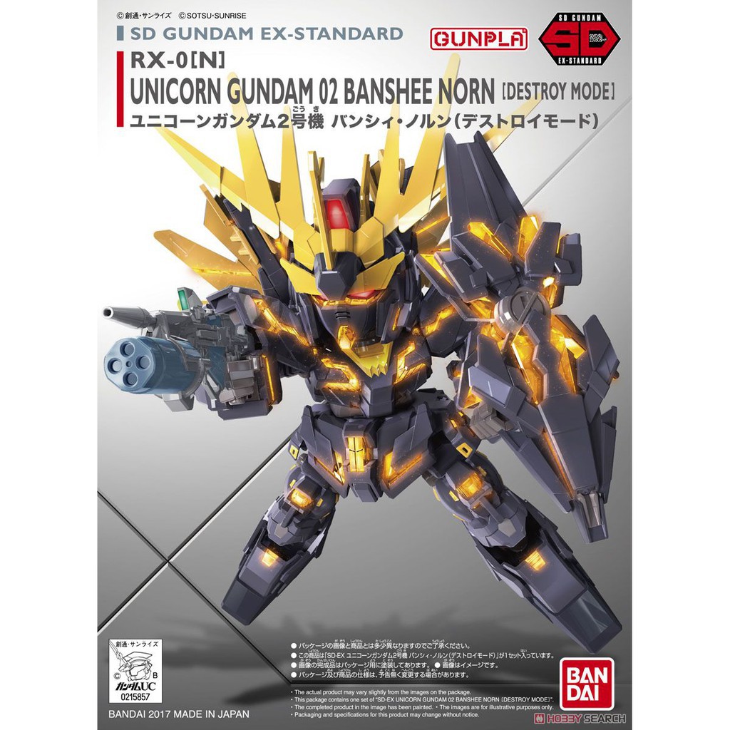 Mô hình SDEX SD Banshee Norn (Destroy Mode) - Chính hãng Bandai Nhật Bản