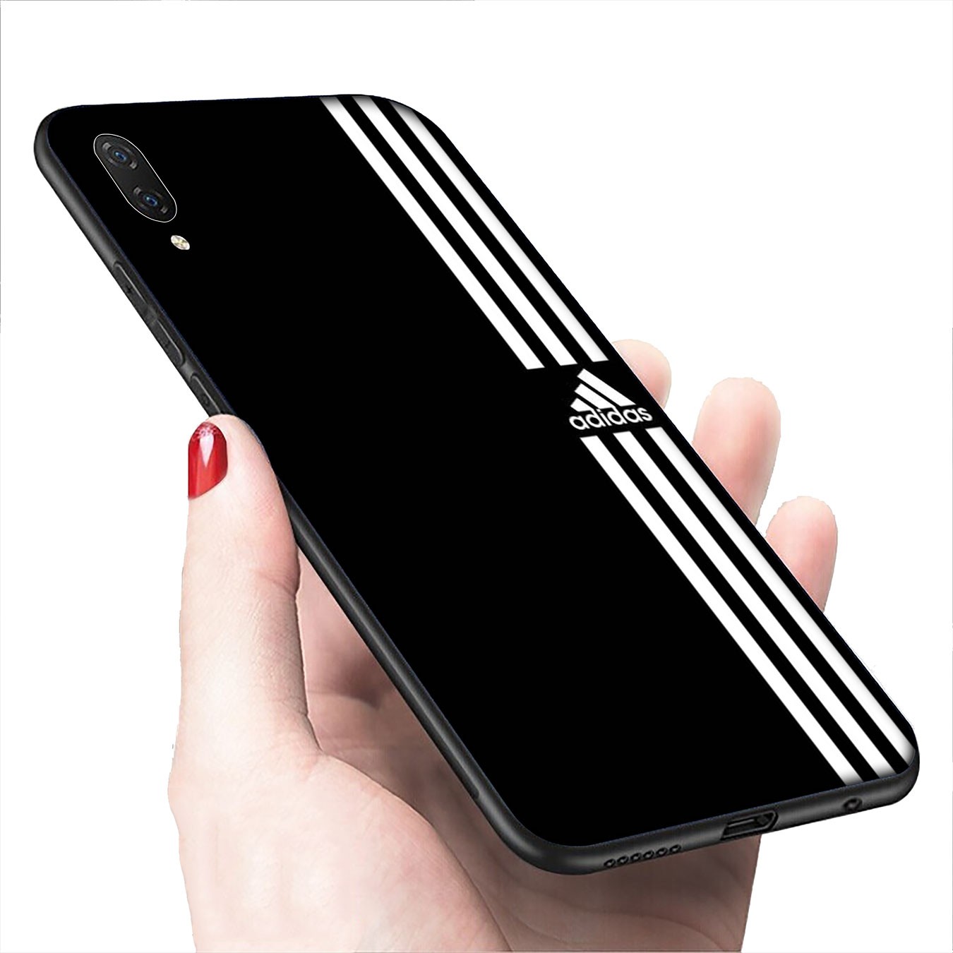 Soft Silicone iPhone 11 Pro XR X XS Max 7 8 6 6s Plus + Cover Adidas Phone Case