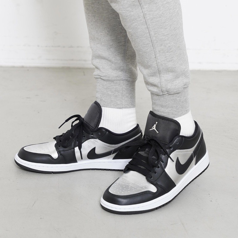 Giày Jordan 1 low Silver Toe Chính hãng