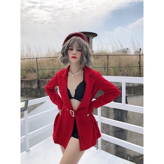 Đầm Vest mini kèm thắt lưng