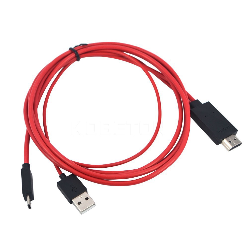 Cáp Chuyển Đổi Micro Usb Sang Hdmi 2M + Cáp Nguồn