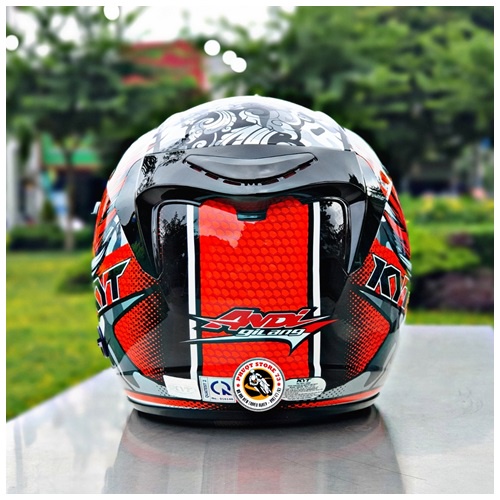 Mủ bảo hiểm Kyt 3/4 Venom Tem ANDI GILANG ( Cánh chim ) có kính chính hãng.