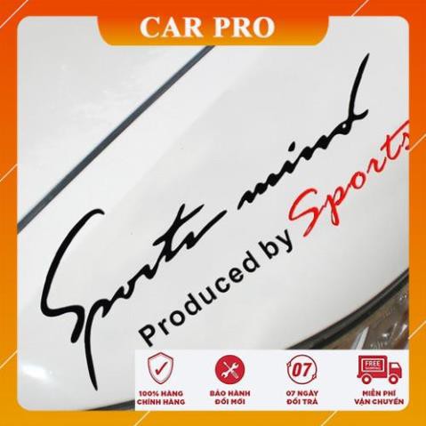 Tem dán, decal Sport mind prodeced by Sports đẳng cấp - CAR PRO