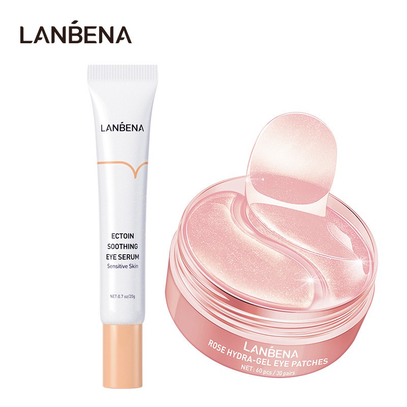 Mặt Nạ Mắt / Serum Dưỡng Da Mắt Lanbena Chứa Ectoin Collagen Chiết Xuất Hoa Hồng Loại Bỏ Nếp Nhăn 20g | BigBuy360 - bigbuy360.vn