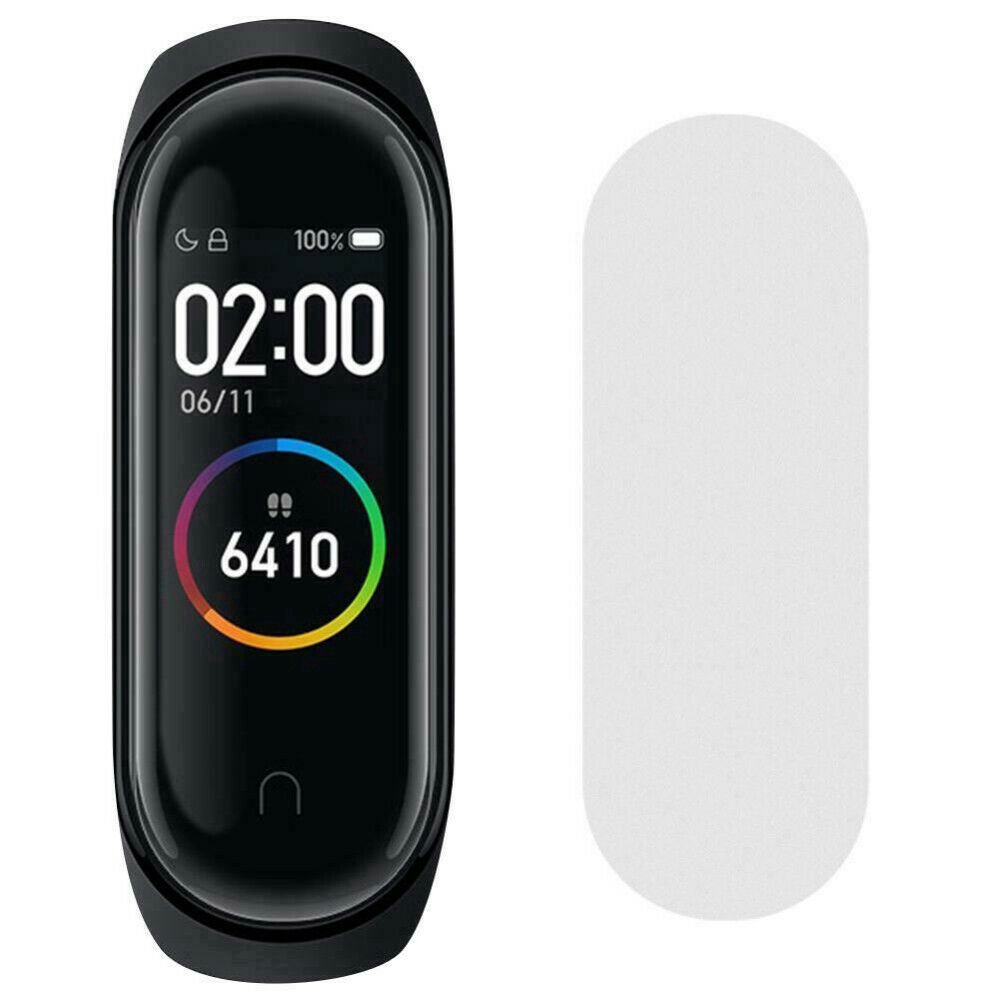 Bộ 10 miếng kính cường lực trong suốt bảo vệ màn hình đồng hồ Xiaomi Mi Band 4