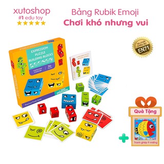 Bộ rubik lắp ráp hình mặt cười ngộ nghĩnh cho bé rèn luyện trí tuệ XUTOSHOP